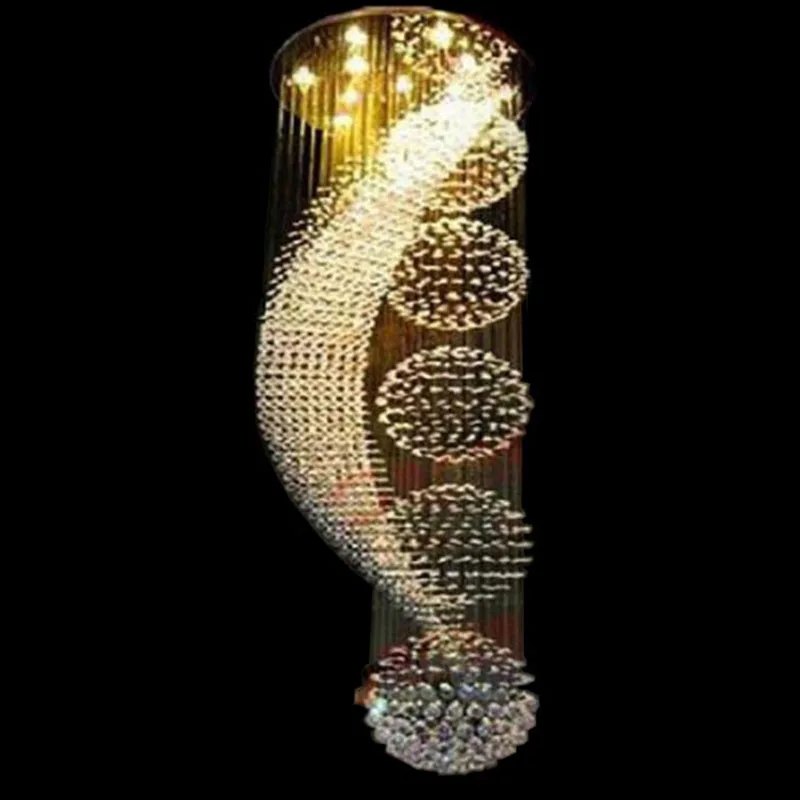 LED modern spiral design K9 crystal chandelier lights LED chandelier large lustres home lighting Diameter 55/80cm
LED modern spiral design K9 crystal chandelier lights LED chandelier large lustres home lighting Diameter 55/80cm