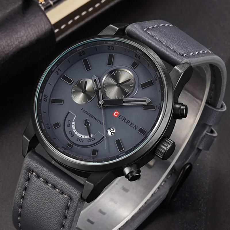 New Relogio Masculino Curren Quartz Watch Men Top Brand Luxury Leather Mens Watches Fashion Casual Sport Clock Men Wristwatches
New Relogio Masculino Curren Quartz Watch Men Top Brand Luxury Leather Mens Watches Fashion Casual Sport Clock Men Wristwatches