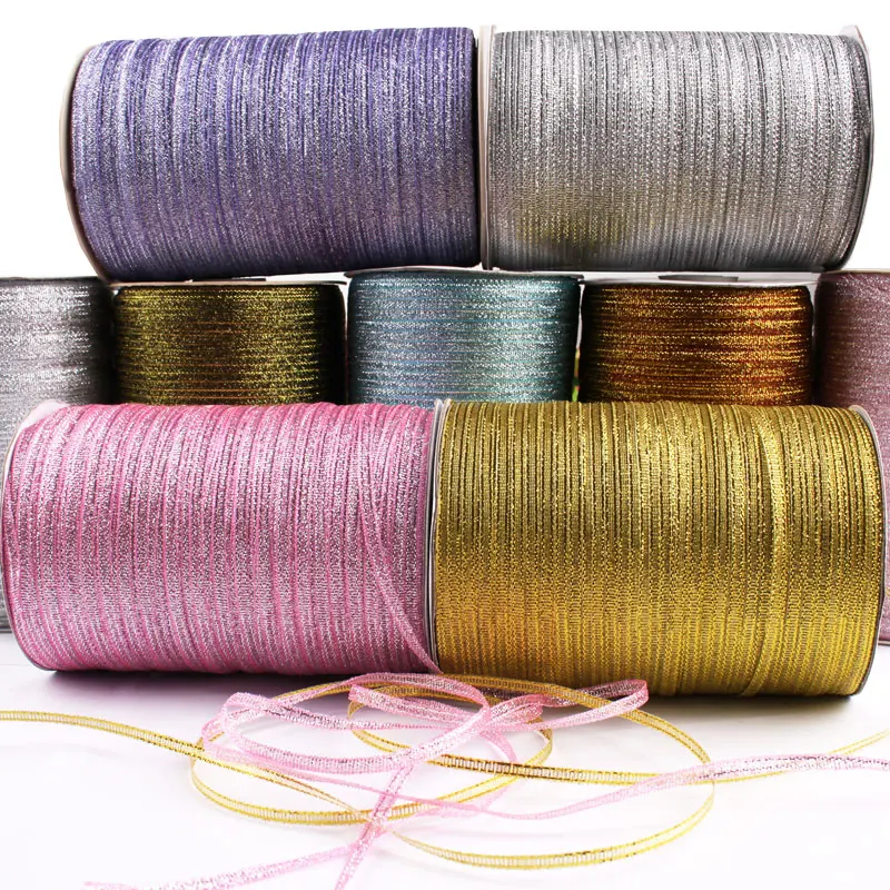 (20 Meters/lot) 1/8'' (3mm) Metallic Glitter Ribbon Colorful Gift Package Ribbons Christmas New Year DIY Material
(20 Meters/lot) 1/8'' (3mm) Metallic Glitter Ribbon Colorful Gift Package Ribbons Christmas New Year DIY Material
