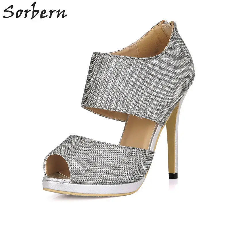 Sorbern Fashion Glitter Women Pumps Peep Toe Back Zipper Designer Shoes Women Luxury 2017 Extreme High Heels Platform Heels New
Sorbern Fashion Glitter Women Pumps Peep Toe Back Zipper Designer Shoes Women Luxury 2017 Extreme High Heels Platform Heels New