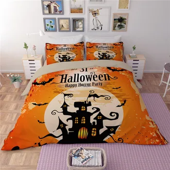 European style Halloween orange bedding Sets home textile Good quality bedclothes duvet cover quilt cover pillow cases
European style Halloween orange bedding Sets home textile Good quality bedclothes duvet cover quilt cover pillow cases