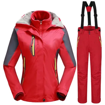 -30 Degree Winter Warm Ski Suit for Women Waterproof 10K Breathable Snowboard Jackets + Pants Female Outdoor Sports Clothes Set
-30 Degree Winter Warm Ski Suit for Women Waterproof 10K Breathable Snowboard Jackets + Pants Female Outdoor Sports Clothes Set