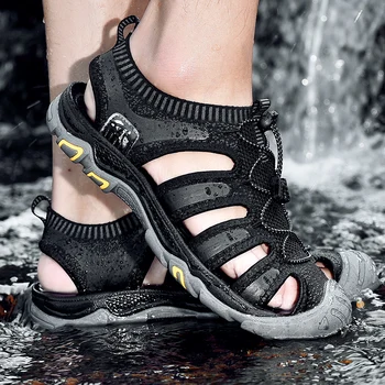 New 2019 men sandals high quality summer casual sandals men cover toe flat beach shoes for the seaside size38-46
New 2019 men sandals high quality summer casual sandals men cover toe flat beach shoes for the seaside size38-46