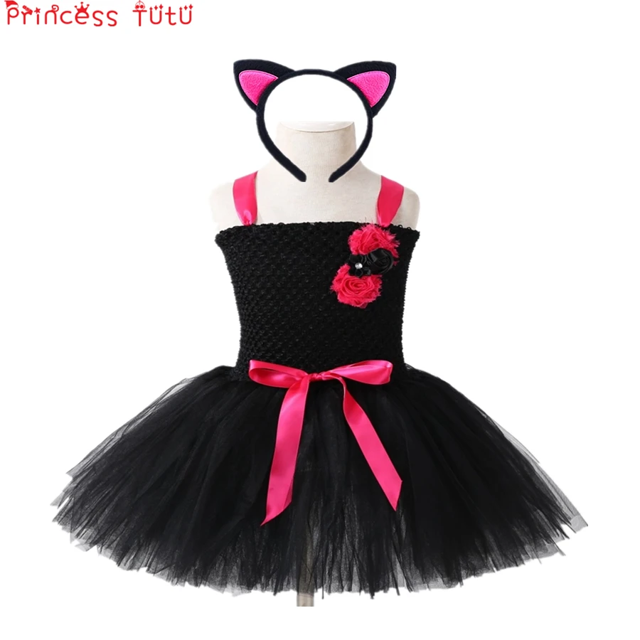 Halloween Tutu Dress Cat Girl Hero Costume Suit Cute Animal Baby Girl Birthday Party Dress Winter Christmas Dress With Headwear
Halloween Tutu Dress Cat Girl Hero Costume Suit Cute Animal Baby Girl Birthday Party Dress Winter Christmas Dress With Headwear