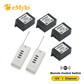eMylo 4Receiver&2Transmitter 12V 1CH RF Wireless Remote Switch, Light Lamp Switch System Wireless 10A Momenrary Toggle Latched
eMylo 4Receiver&2Transmitter 12V 1CH RF Wireless Remote Switch, Light Lamp Switch System Wireless 10A Momenrary Toggle Latched