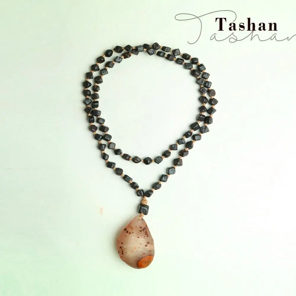 National wind retro stone 2019 New Necklace pendant Men and women simple handmade Natural jewelry gift creative Sweater chain
National wind retro stone 2019 New Necklace pendant Men and women simple handmade Natural jewelry gift creative Sweater chain