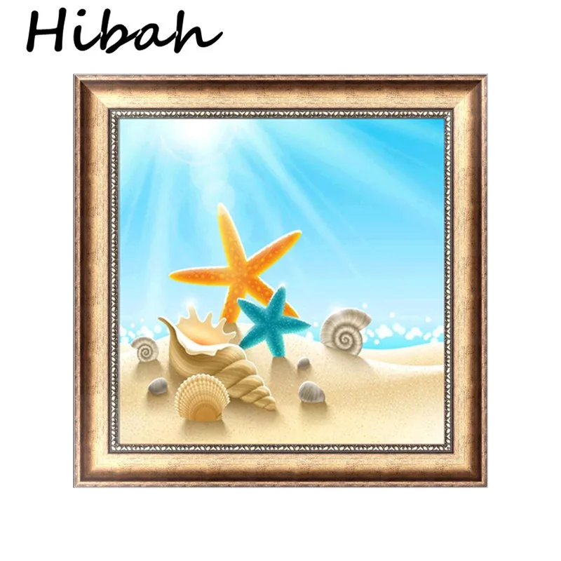 Diy Diamond Embroidery Beach Shell Sea Star Conch Landscape Diamond Circle 3D Diamond Mosaic Home Decor Picture
Diy Diamond Embroidery Beach Shell Sea Star Conch Landscape Diamond Circle 3D Diamond Mosaic Home Decor Picture