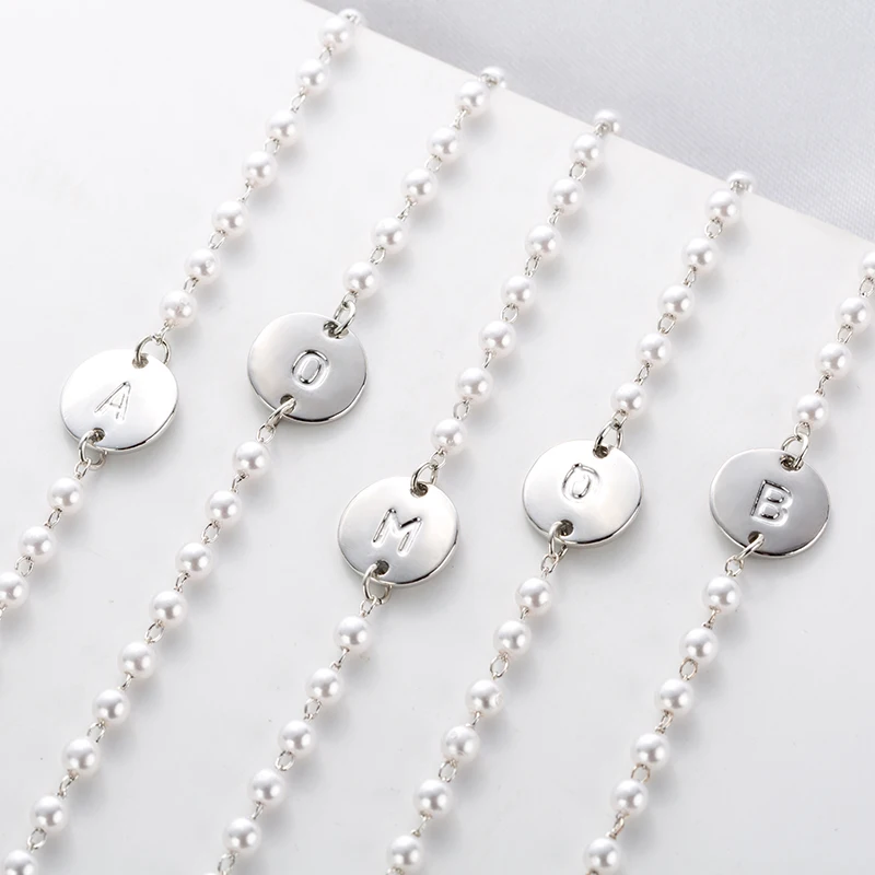 Fashion Gold and Silver Plated Pearl Jewelry English Letter A B C D E F G H I J K L M N O P Q R S T U V W X Y Z Bracelet
Fashion Gold and Silver Plated Pearl Jewelry English Letter A B C D E F G H I J K L M N O P Q R S T U V W X Y Z Bracelet