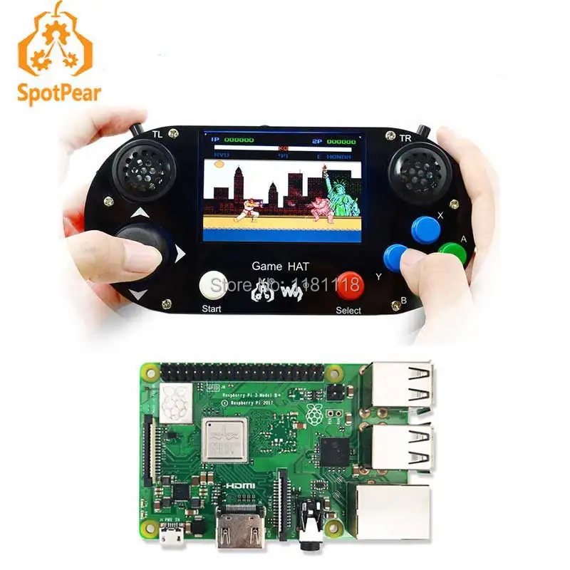 Raspberry Pi 3B+ Game LCD 3.5inch HDMI LCD Gamepad on board RetroPie with Case and Raspberry Pi 3 model B+
Raspberry Pi 3B+ Game LCD 3.5inch HDMI LCD Gamepad on board RetroPie with Case and Raspberry Pi 3 model B+