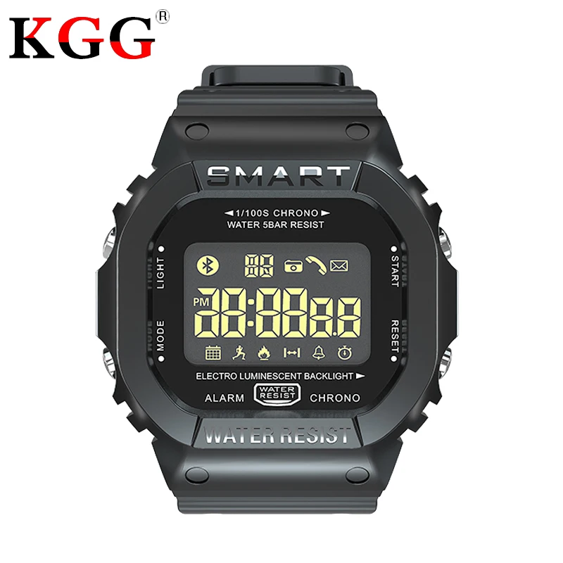 New EX16T Bluetooth Clock Smart Watch Notification Remote Control Pedometer Sport Watch 5 ATM IP67 Waterproof Men's Wristwatch
New EX16T Bluetooth Clock Smart Watch Notification Remote Control Pedometer Sport Watch 5 ATM IP67 Waterproof Men's Wristwatch