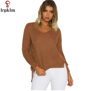 Women's Knit Pullover Sexy Sweater V-Neck Long Full Sleeve New Fashion Loose Top 2018 Knitwear Spring and Fall for Women LZ844
Women's Knit Pullover Sexy Sweater V-Neck Long Full Sleeve New Fashion Loose Top 2018 Knitwear Spring and Fall for Women LZ844