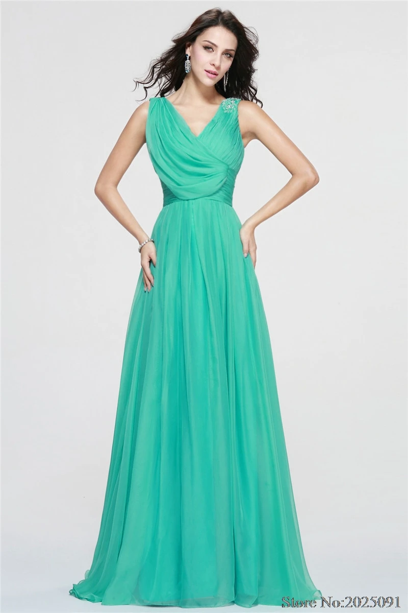 New V-Neck Green Long Chiffon Bridesmaid Dresses 2017 Evening Party Gown Maid of Honor Long Prom Dress
New V-Neck Green Long Chiffon Bridesmaid Dresses 2017 Evening Party Gown Maid of Honor Long Prom Dress