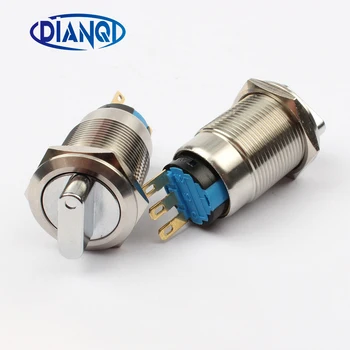 19mm metal rotary push button brass 2 position selector Switch Press Button 1NO 1NC Rotate button rotation 19XN.2D.KB
19mm metal rotary push button brass 2 position selector Switch Press Button 1NO 1NC Rotate button rotation 19XN.2D.KB