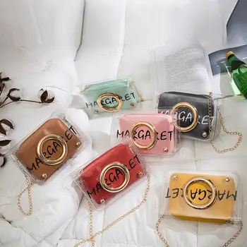 Women Transparent Bucket Bag Clear PVC Jelly Small Shoulder Bag Female Chain Crossbody Messenger Bags 2019 Design Luxury Handbag 
Women Transparent Bucket Bag Clear PVC Jelly Small Shoulder Bag Female Chain Crossbody Messenger Bags 2019 Design Luxury Handbag