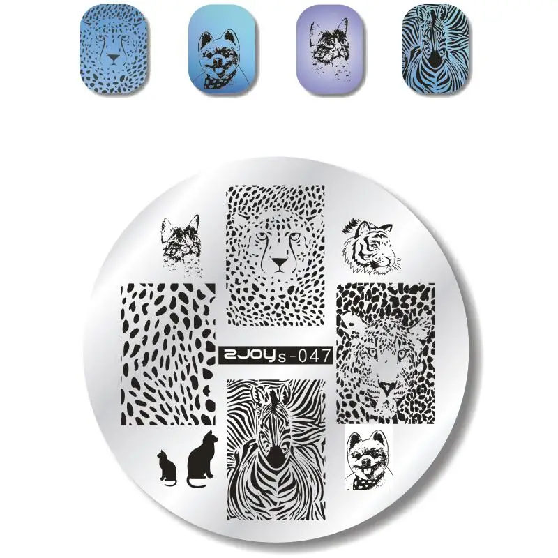 Round 5.5cm Nail Art Stamp Stamping Plates Template Set Cute Animal Flower Rose Lace Image Manicure Plate
Round 5.5cm Nail Art Stamp Stamping Plates Template Set Cute Animal Flower Rose Lace Image Manicure Plate