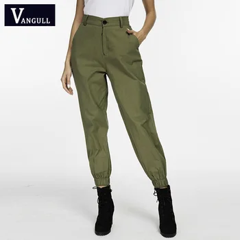 2019 Spring & Summer Casual Women's Clothing Solid Loose Cargo Pants High Waist Cotton Zipper Long Trousers Elastic Waist Pants
2019 Spring & Summer Casual Women's Clothing Solid Loose Cargo Pants High Waist Cotton Zipper Long Trousers Elastic Waist Pants