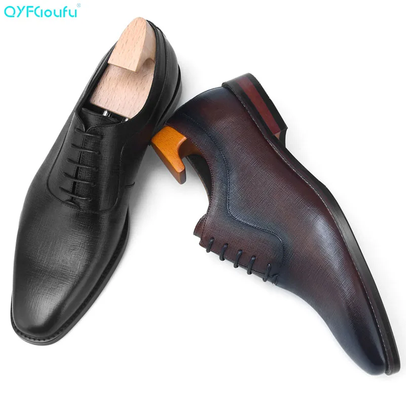 2019 Luxury Designer Men Genuine Leather Dress Shoes Wedding Brand Male Oxford Shoes Luxury Italian Lace-up Shoes Men
2019 Luxury Designer Men Genuine Leather Dress Shoes Wedding Brand Male Oxford Shoes Luxury Italian Lace-up Shoes Men