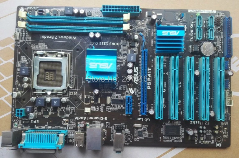 Оригинальный материнская плата ASUS P5P41T LGA 775 DDR3 G41 рабочего Материнская плата|desktop