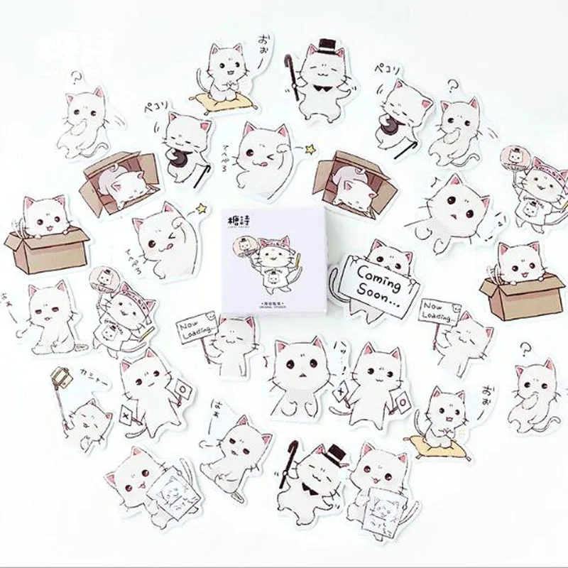45PCS/box Cute Meng Cats Diary Paper Lable Sealing Stickers Crafts And Scrapbooking Decorative Lifelog DIY Stationery
45PCS/box Cute Meng Cats Diary Paper Lable Sealing Stickers Crafts And Scrapbooking Decorative Lifelog DIY Stationery