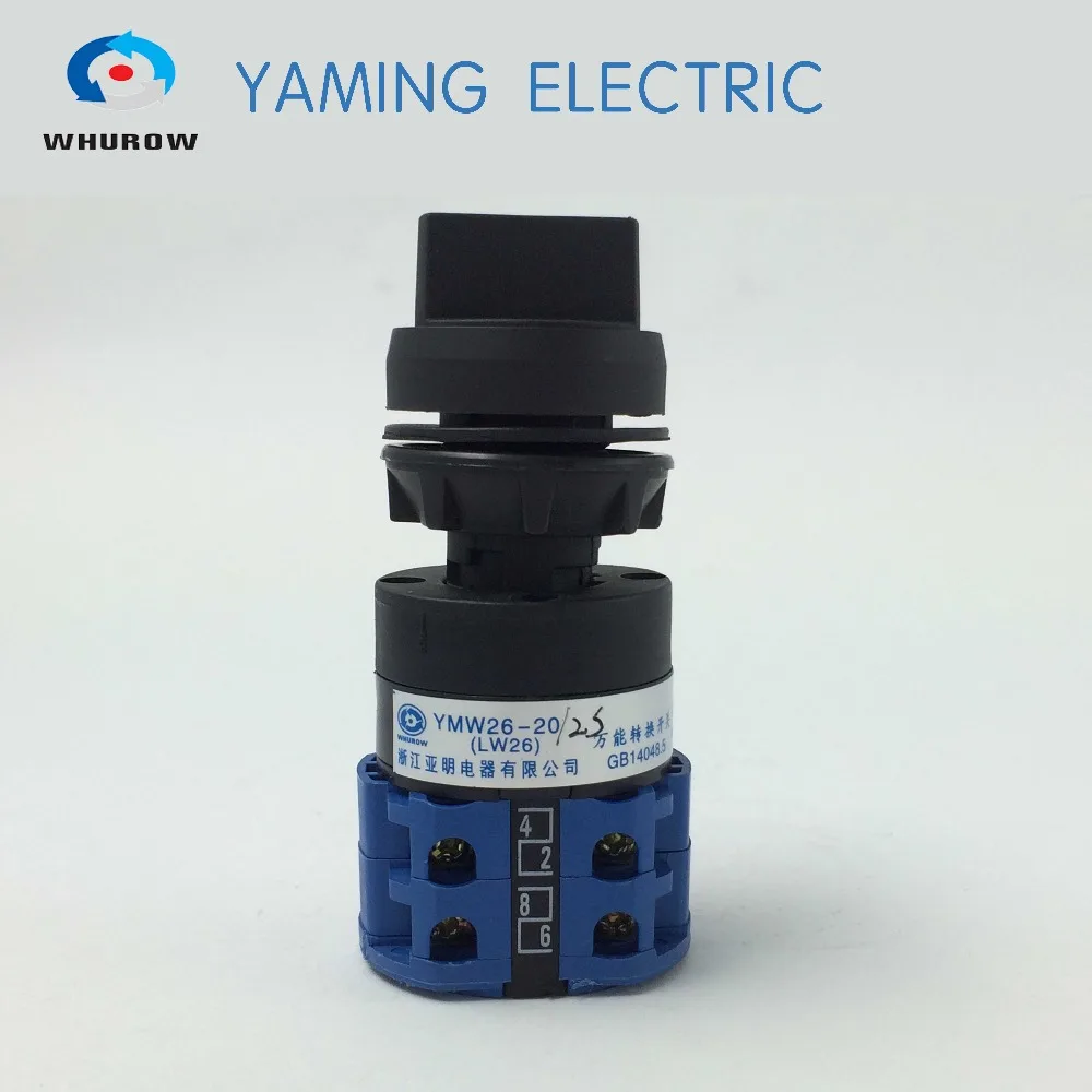 Rotary switch selector 20A 2 phases with lock red button changeover switch YMW26-20/2S
Rotary switch selector 20A 2 phases with lock red button changeover switch YMW26-20/2S
