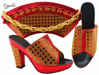 Gorgeous wedding/party red high heel pump shoes and handbag set for fashion lady MM1069 heel height 9.5cm
Gorgeous wedding/party red high heel pump shoes and handbag set for fashion lady MM1069 heel height 9.5cm