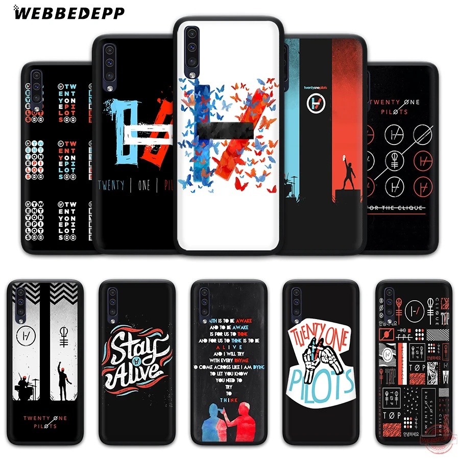 WEBBEDEPP Twenty One Pilots 21 band Soft Phone Case for Samsung A50s A40s A30s A20s A10s A60 A70 M10 M20 M30 M40 Cases | Мобильные