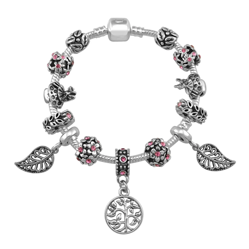 2019 New World Tree Charms Bracelet For Women Flowerl Bead Fit Pandora Bracelets Women shopping Travel Jewelry Fashion PA154
2019 New World Tree Charms Bracelet For Women Flowerl Bead Fit Pandora Bracelets Women shopping Travel Jewelry Fashion PA154
