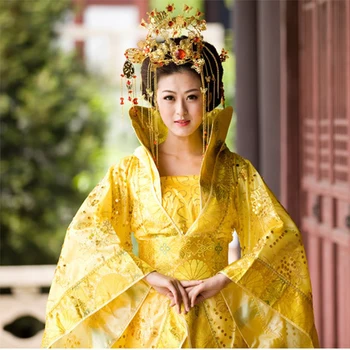 Top Grade Yellow Chinese Ancient Infanta Peri Big Tail Dramaturgic Dress Photo Costume Princess Dress Cosplay One Size 081404
Top Grade Yellow Chinese Ancient Infanta Peri Big Tail Dramaturgic Dress Photo Costume Princess Dress Cosplay One Size 081404