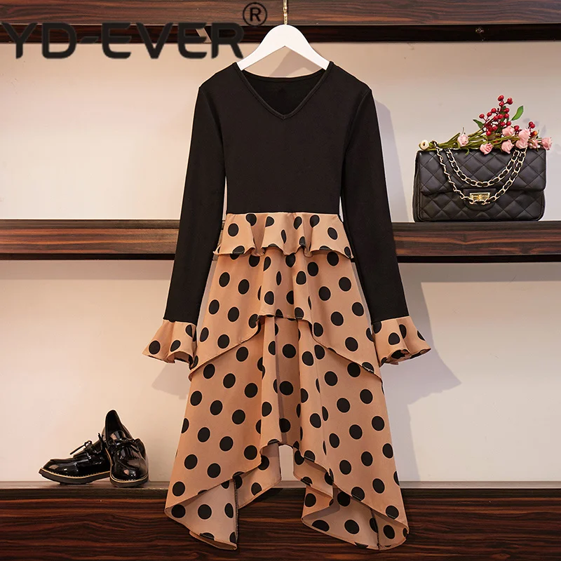 XL-5XL Plus Size Women Polka Dot Dress Spring 2019 Vintage V-neck Long Sleeve Patchwork Chiffon Asymmetry Ruffle Dresses
XL-5XL Plus Size Women Polka Dot Dress Spring 2019 Vintage V-neck Long Sleeve Patchwork Chiffon Asymmetry Ruffle Dresses