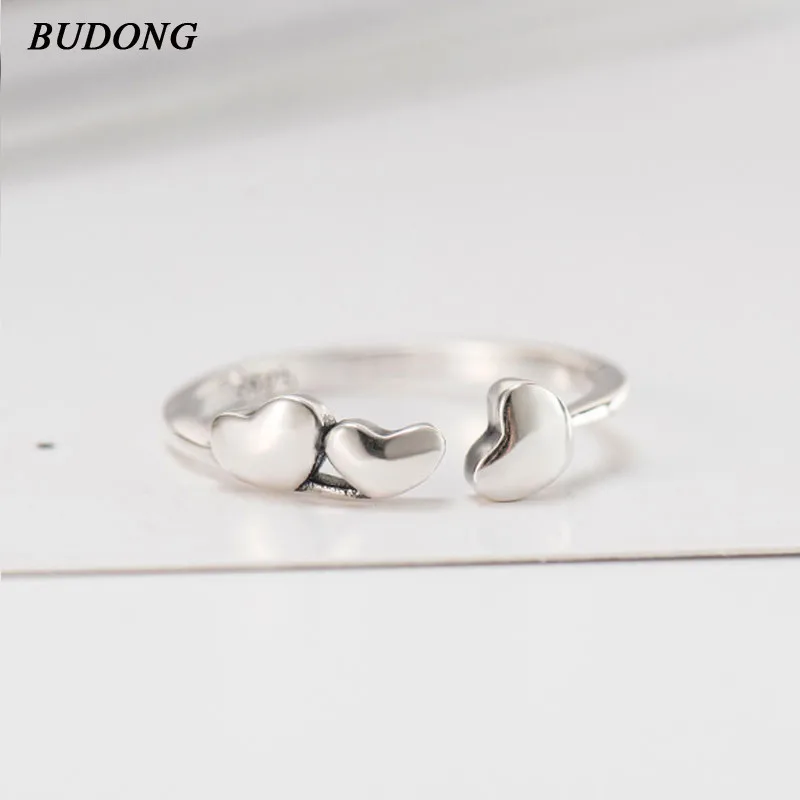 BUDONG 925 100% Solid Sterling Silver Forever Love Heart Finger Ring Original Jewelry NewYear & Valentine's Day Gift XURT236
BUDONG 925 100% Solid Sterling Silver Forever Love Heart Finger Ring Original Jewelry NewYear & Valentine's Day Gift XURT236