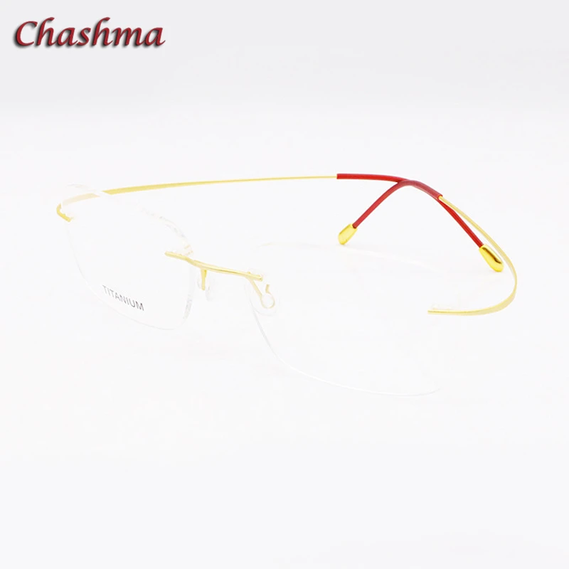 Chashma Designer Light Eyewear Optical Prescription Titanium Frame Men Rimless Gold Eyeglass Quality Glasses Frame Female
Chashma Designer Light Eyewear Optical Prescription Titanium Frame Men Rimless Gold Eyeglass Quality Glasses Frame Female