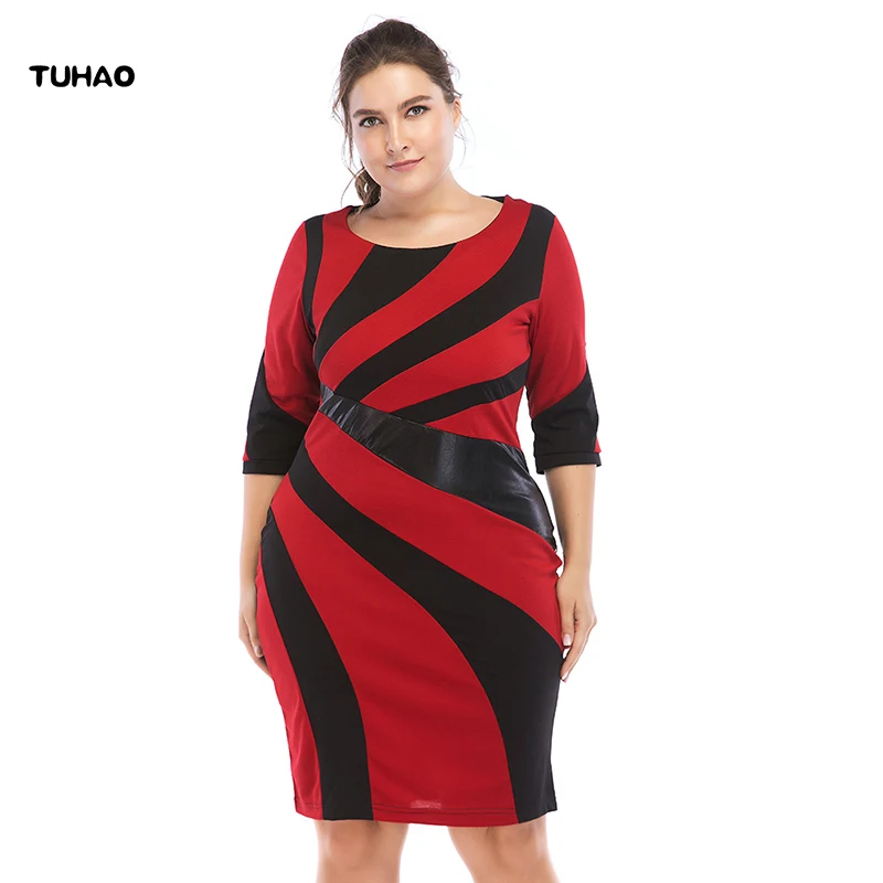 TUHAO 2018 Autumn Women Office Lady Pencil Dress PU Patchwork Plus Size 6XL 5XL 4XL Woman Work Elegant Vintage Dress Female CRM
TUHAO 2018 Autumn Women Office Lady Pencil Dress PU Patchwork Plus Size 6XL 5XL 4XL Woman Work Elegant Vintage Dress Female CRM