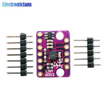 LSM6DS3 GY-LSM6DS3 SPI IIC I2C Gyro Sensor Module 6 Degrees of Freedom Breakout Transmission 8kb FIFO Buffer 1.71V to 5V 1.6 kHz
LSM6DS3 GY-LSM6DS3 SPI IIC I2C Gyro Sensor Module 6 Degrees of Freedom Breakout Transmission 8kb FIFO Buffer 1.71V to 5V 1.6 kHz