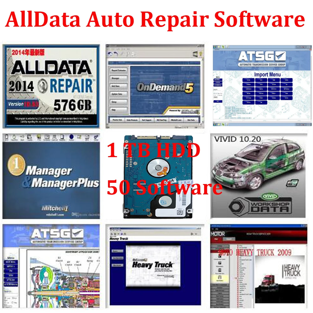 Auto Repair Software Alldata V10.53 1TB 50 Software Alldata and mitchell 2015 Heavy Truck ect Vi-vid Workshop
Auto Repair Software Alldata V10.53 1TB 50 Software Alldata and mitchell 2015 Heavy Truck ect Vi-vid Workshop
