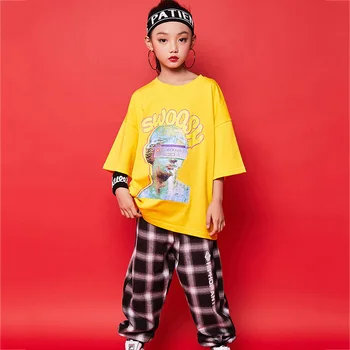 Jazz Dance Costume Boys Hip Hop Dancing Streetwear Clothes Girls Short Sleeve Tops Lattice Trousers Kids Stage Costumes DN3676
Jazz Dance Costume Boys Hip Hop Dancing Streetwear Clothes Girls Short Sleeve Tops Lattice Trousers Kids Stage Costumes DN3676