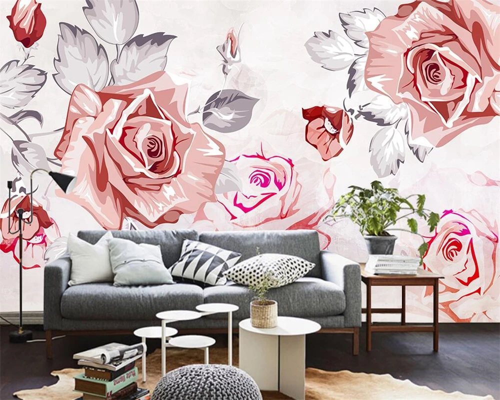 Beibehang Custom wallpaper retro garden roses TV background walls wallpaper home decor living room bedroom mural 3d wallpaper
Beibehang Custom wallpaper retro garden roses TV background walls wallpaper home decor living room bedroom mural 3d wallpaper