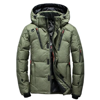 Thick Warm Men's Winter Jacket Hooded Outdoor Duck Down Parka High Quality Windproof Winter Coat Casual Mens Overcoat
Thick Warm Men's Winter Jacket Hooded Outdoor Duck Down Parka High Quality Windproof Winter Coat Casual Mens Overcoat