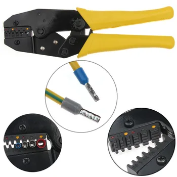 Ratcheting Terminals Crimp Pliers for 0.5mm2-6.0mm2 Ratcheting Network Crimper Tools Wire Cable Connectors Press Crimper
Ratcheting Terminals Crimp Pliers for 0.5mm2-6.0mm2 Ratcheting Network Crimper Tools Wire Cable Connectors Press Crimper