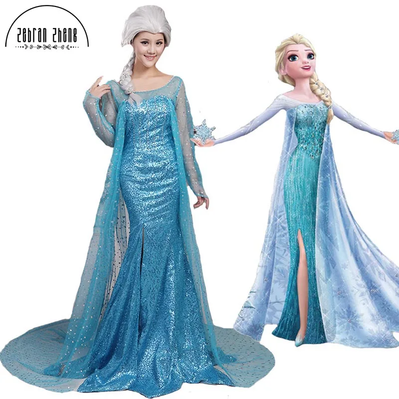 New Arrival Elsa Queen Adult Dress Cosplay Costume For Halloween Women Girls Party
New Arrival Elsa Queen Adult Dress Cosplay Costume For Halloween Women Girls Party