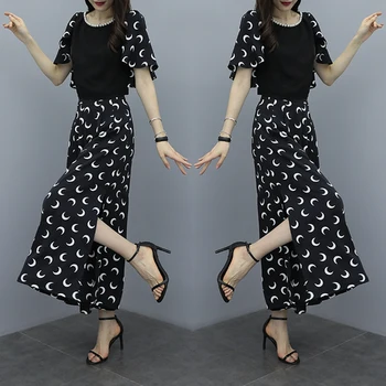 Chiffon 2 Piece Skirt Set Women Clothes 2019 Top And Skirt Set Leisure Women's Summer Suit Ensemble Femme Deux Pieces
Chiffon 2 Piece Skirt Set Women Clothes 2019 Top And Skirt Set Leisure Women's Summer Suit Ensemble Femme Deux Pieces