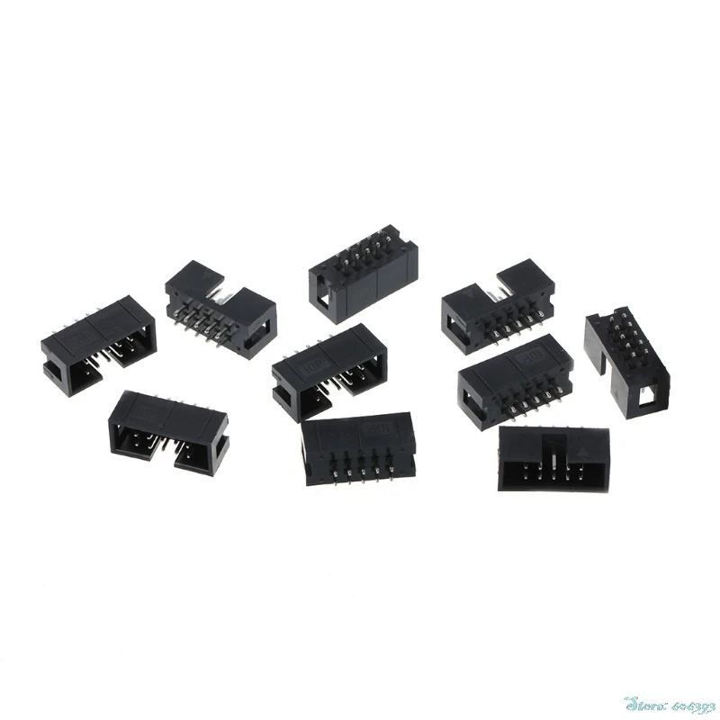 10Pcs/Set DC3 10 Pin 2x5 Pin Double Row 2.54mm Pitch Straight Pin Male IDC Box Header Connector
10Pcs/Set DC3 10 Pin 2x5 Pin Double Row 2.54mm Pitch Straight Pin Male IDC Box Header Connector