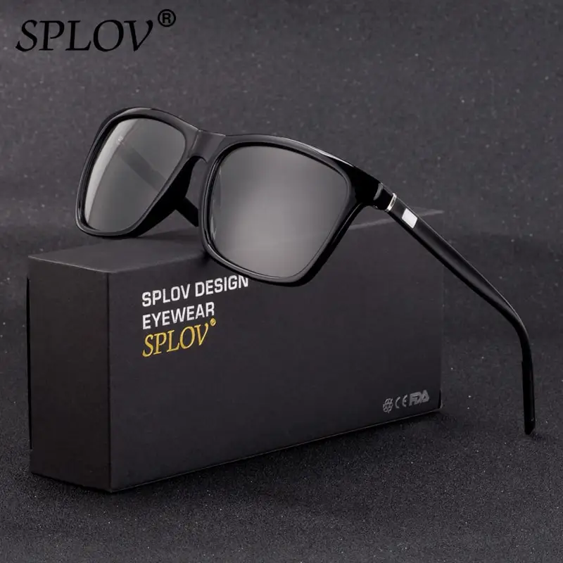 SPLOV Fashion Men Polarized Sunglasses Photochromic Lens Aluminium Magnesium Spring Legs Classic Eyewear Day and Dight UV400
SPLOV Fashion Men Polarized Sunglasses Photochromic Lens Aluminium Magnesium Spring Legs Classic Eyewear Day and Dight UV400