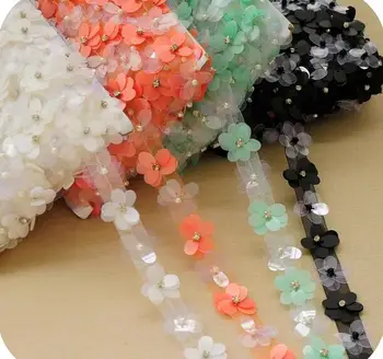 5 Yard/Lot 5 colours available chiffon beaded lace trim diy handmade wedding dress clothes accessory decoration lace fabric
5 Yard/Lot 5 colours available chiffon beaded lace trim diy handmade wedding dress clothes accessory decoration lace fabric