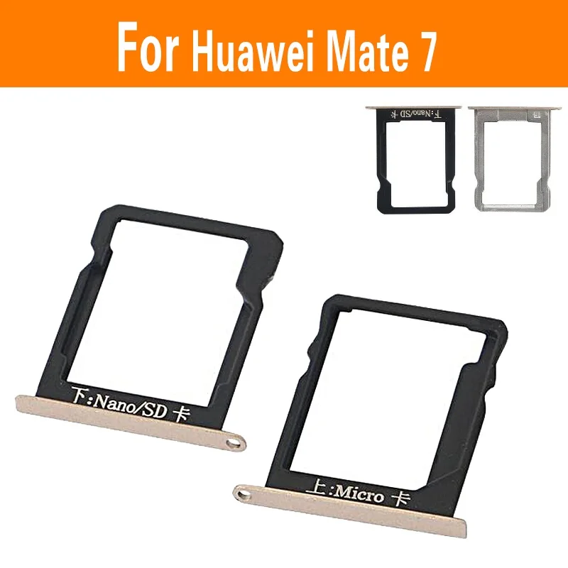Genuine Sim Card Tray & Micro SD Nano Card For Huawei Ascend Mate 7 MT7-TL10 Sim Card Slot Tray Reader Adapter Accessory Parts
Genuine Sim Card Tray & Micro SD Nano Card For Huawei Ascend Mate 7 MT7-TL10 Sim Card Slot Tray Reader Adapter Accessory Parts