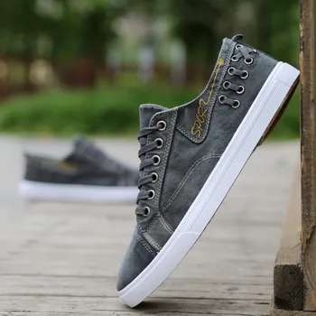 New Breathable Men's Sneakers Spring Summer Low Canvas Shoes 2019 Lace up Casual Denim Shoes Male Trainers Black Blue
New Breathable Men's Sneakers Spring Summer Low Canvas Shoes 2019 Lace up Casual Denim Shoes Male Trainers Black Blue