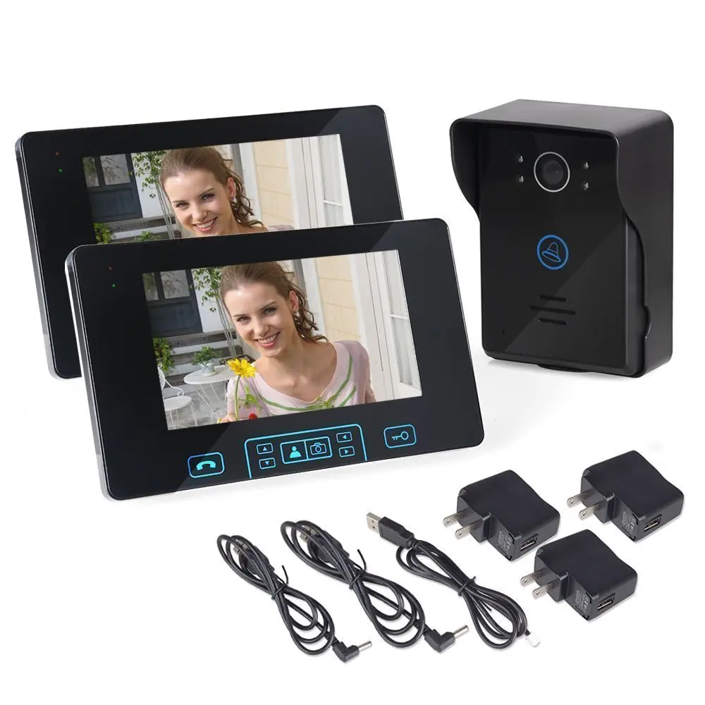 HBUDS Wire Video Doorbell 7" Wire Color Monitor Night Vision Doorbell Camera 1pcs Ir Waterproof Camera Smart Home
HBUDS Wire Video Doorbell 7" Wire Color Monitor Night Vision Doorbell Camera 1pcs Ir Waterproof Camera Smart Home