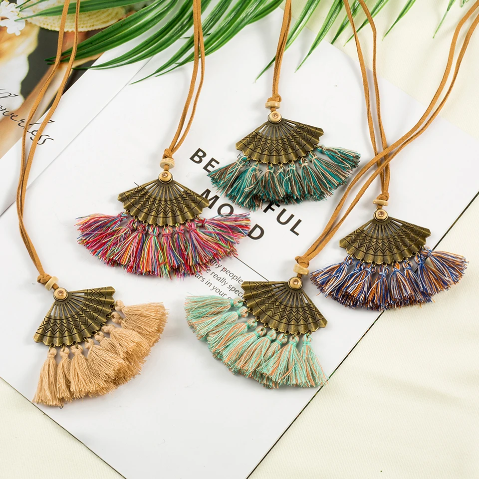 2018 New Statement Boho Bohemian Ethnic Tassel Pendant Necklace for Women Leather Rope Chain Choker Clothing Jewelry Accessories
2018 New Statement Boho Bohemian Ethnic Tassel Pendant Necklace for Women Leather Rope Chain Choker Clothing Jewelry Accessories