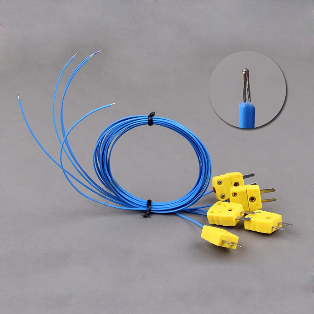1pcs Universal thermocouple wire K series temperature testing wire yellow plug heat resistant 220C temperature wire 1m
1pcs Universal thermocouple wire K series temperature testing wire yellow plug heat resistant 220C temperature wire 1m