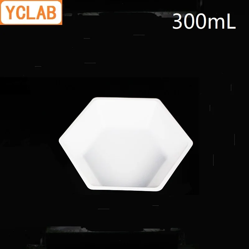 

YCLAB ASONE 300mL Weighing Plate PS Plastic Boat Hexagon Dish Polystyrene Antistatic Laboratory Chemistry Equipment