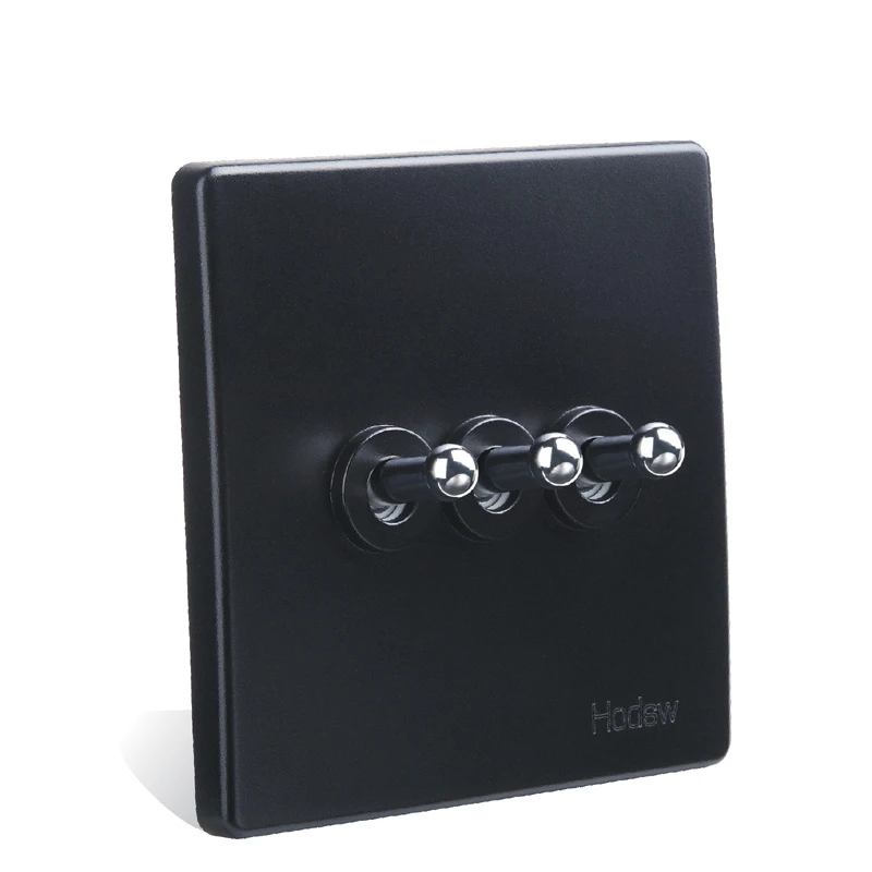 Home-Installed Wall Switch Socket, 86-Type Concealed Black Steel Frame, Three Open Double-Toggle Switch, PC 220V 10A
Home-Installed Wall Switch Socket, 86-Type Concealed Black Steel Frame, Three Open Double-Toggle Switch, PC 220V 10A